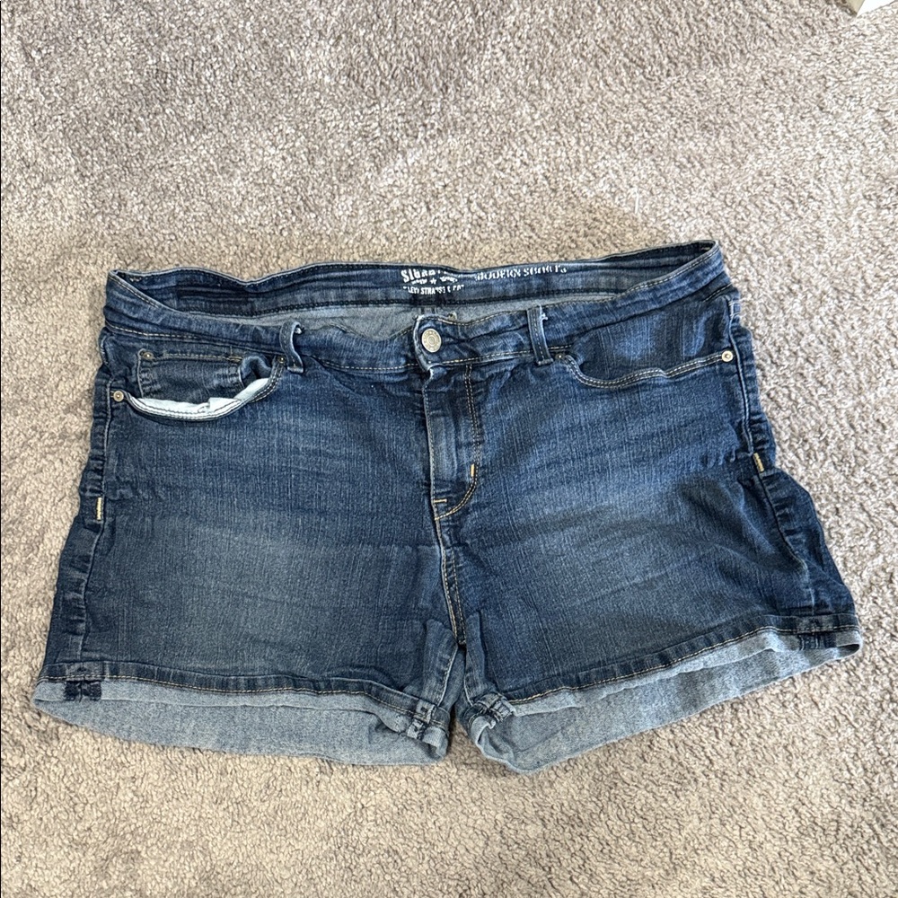 Signature by Levi Strauss Dark Blue Jean Shorts